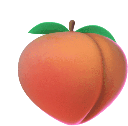 Peaches Fruit Sticker