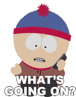 Whats Going On Stan Marsh South Park Sticker - Whats Going On Stan Marsh South Park Season21ep03holiday Special Stickers