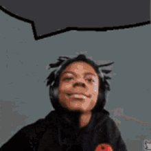 a cartoon of a man wearing headphones with a speech bubble that says only regrets
