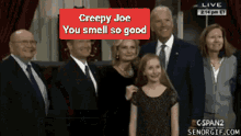 Joe Biden Creepy GIF - Joe Biden Creepy You Smell So Good GIFs