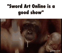 Hammer Time Orangutan GIF - Hammer Time Orangutan Sword Art Online Is A Good Show GIFs