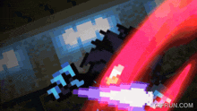a gif from gifrun.com shows a person holding a red light