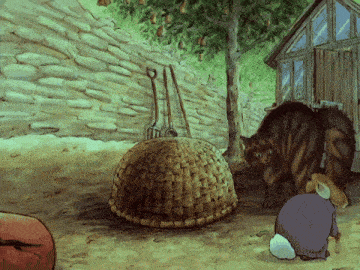 Benjamin's father fights the cat