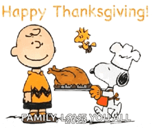 Happy Turkey Day Charlie Brown GIF