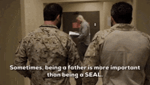 Being A Father More Important GIF - Being A Father More Important Than Being A Seal GIFs