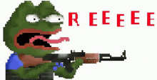 Rage Gun GIF - Rage Gun Frog GIFs