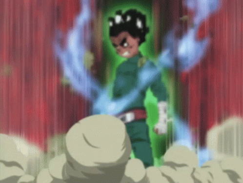 Rock Lee opens the third gate
