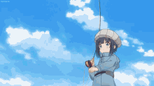 slow loop fishing fly fishing anime minagi