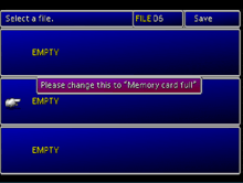 a video game screen that says select a file