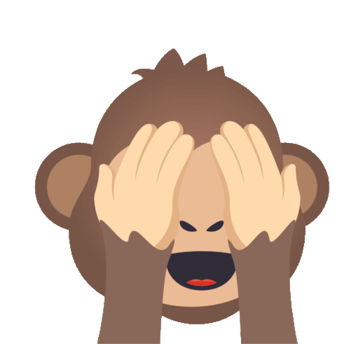 See No Evil Monkey Joypixels Sticker - See No Evil Monkey Joypixels Brown Monkey Stickers