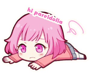 Pareidolia Hi Pareidolia Sticker - Pareidolia Hi Pareidolia Anime Girl Sad Stickers
