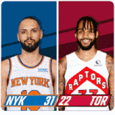 New York Knicks (31) Vs. Toronto Raptors (22) First-second Period Break GIF - Nba Basketball Nba 2021 GIFs