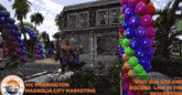 an advertisement for vic mornington magnolia city marketing shows a man in a superhero costume
