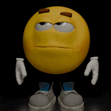 a cartoon smiley face with a thumbs up gesture