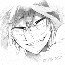 a black and white drawing of a man with the name zack on the bottom right