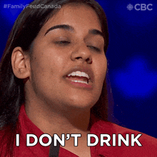 I Don'T Drink Family Feud Canada GIF - I Don'T Drink Family Feud Canada I Don'T Like To Drink GIFs