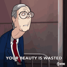 Your Beauty Is Wasted On Them Mitch Our Cartoon President GIF - Your Beauty Is Wasted On Them Mitch Our Cartoon President Your Charm Is Wasted GIFs