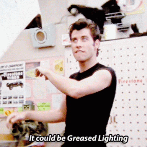 Grease Greased Lightning GIF - Grease Greased Lightning John Travolta -  Discover & Share GIFs