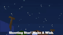 johnny test shooting star make a wish wish upon a star shooting stars
