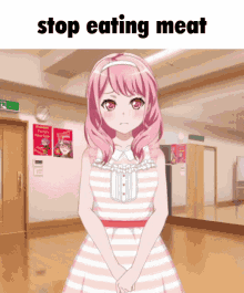 Bandori Maruyama Aya GIF - Bandori Maruyama Aya Stop Eating Meat GIFs