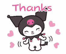 kuromi thank you thanks sanrio