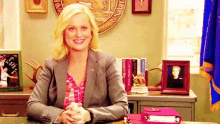 Giggle Parks And Rec GIF - Giggle Parks And Rec Leslie Knope GIFs