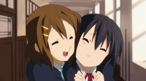excited hugging gif