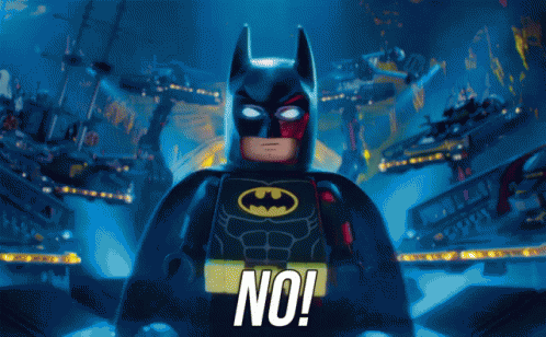 No! GIF - Lego Batman Lego Batman Movie No - Discover & Share GIFs