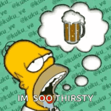 Thirsty Homer Simpson GIF - Thirsty Homer Simpson Beer GIFs