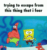 Trying To Escape From This Thing That I Fear Hawaii Part Ii GIF - Trying To Escape From This Thing That I Fear Hawaii Part Ii Spongebob GIFs