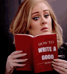 adele how to write a good song read reading studying