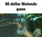 a picture of a video game with 80 dollar nintendo game written below it
