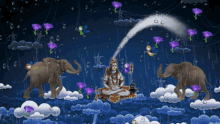 Lord Shiva Raindrops GIF