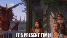 shrek snow white its present time present time time for presents