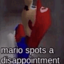 Ghoggie Mario GIF - Ghoggie Mario Disappointment GIFs