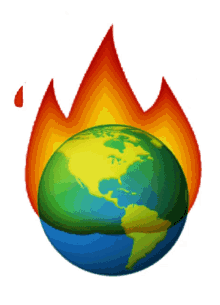 burning world emoji
