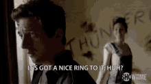 Nice Ring To It Lip Gallagher GIF - Nice Ring To It Ring Lip Gallagher GIFs