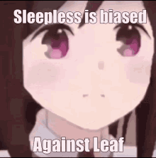 leaf anime cry sleepless beexchurger leafwashere