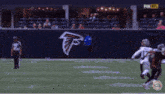 a football game is being shown on fox