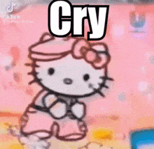Cry Hello Kitty GIF - Cry Hello Kitty Kitty GIFs