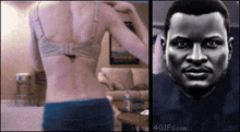 a picture of a woman in a bra and a picture of a man with 4gifs.com on the bottom