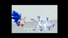 a sonic the hedgehog video game is being played on a computer screen