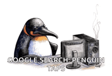 Pinguin Computer GIF