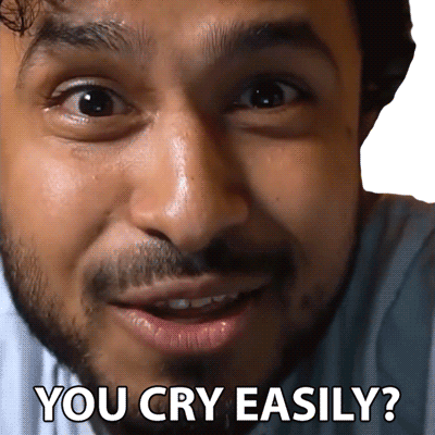 You Cry Easily Abish Mathew Sticker - You Cry Easily Abish Mathew Son Of Abish Stickers