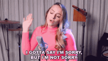I Gotta Say Im Sorry But Im Not Sorry Emma Heesters GIF - I Gotta Say Im Sorry But Im Not Sorry Emma Heesters Solo English Version Song GIFs