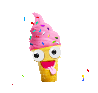Ice Cream Tongue Out Sticker