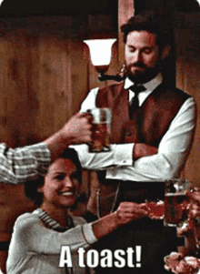 A Toast A Toast In White At Bottom GIF - A Toast A Toast In White At Bottom Wcth GIFs
