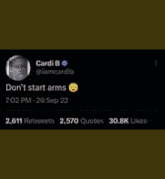 Cardi Arms Don'T Start Arms GIF - Cardi Arms Don'T Start Arms Cardi Ugly GIFs