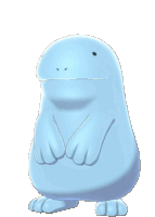 a blue monster with its mouth open and a pink tongue