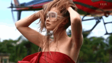 Modeling Helicopter Entrance GIF - Modeling Helicopter Entrance Hair Blowing GIFs